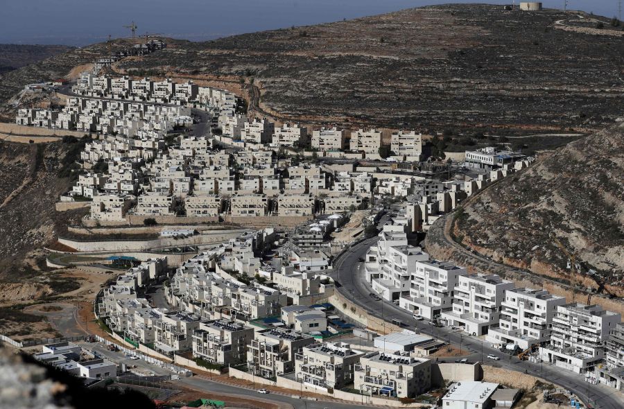 A picture shows a view of the Israeli settlement of Givat Zeev, near the Palestinian city of Ramallah in the occupied West Bank. - AFP FILE PIC