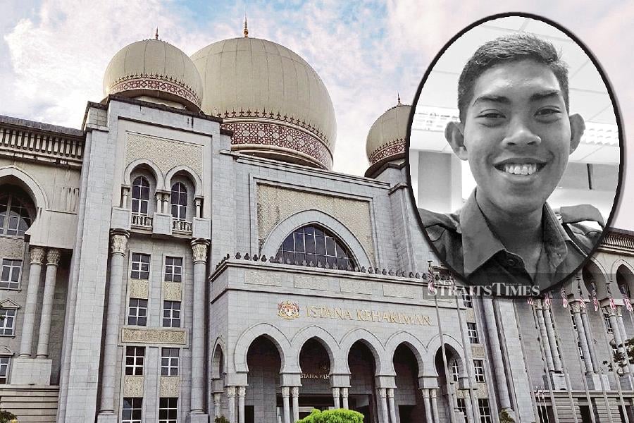 The death sentence handed down by the Court of Appeal to six former students of the National Defence University (UPNM) for the murder of Naval Cadet Officer Zulfarhan Osman Zulkarnain seven years ago is appropriate and just, said the Malaysian Crime Prevention Foundation. -  (Insert) A file pic of Naval Cadet Officer Zulfarhan Osman Zulkarnain. - NSTP file pic