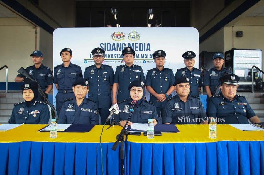Its Central Zone assistant director-general Norlela Ismail said in a statement that the seizures were made through an operation carried out from Dec 27, 2023, until Jan 17. - NSTP/GENES GULITAH