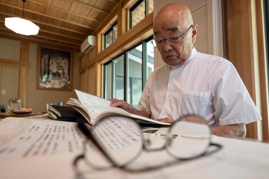 Shinohara coordinates a network of about 50 fellow Buddhist monks who offer counselling to those who have fallen into deep despair, including after being scammed. (Photo by Richard A. Brooks / AFP) 
