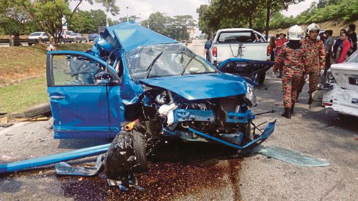 Three in family injured in Johor Baru accident  New 