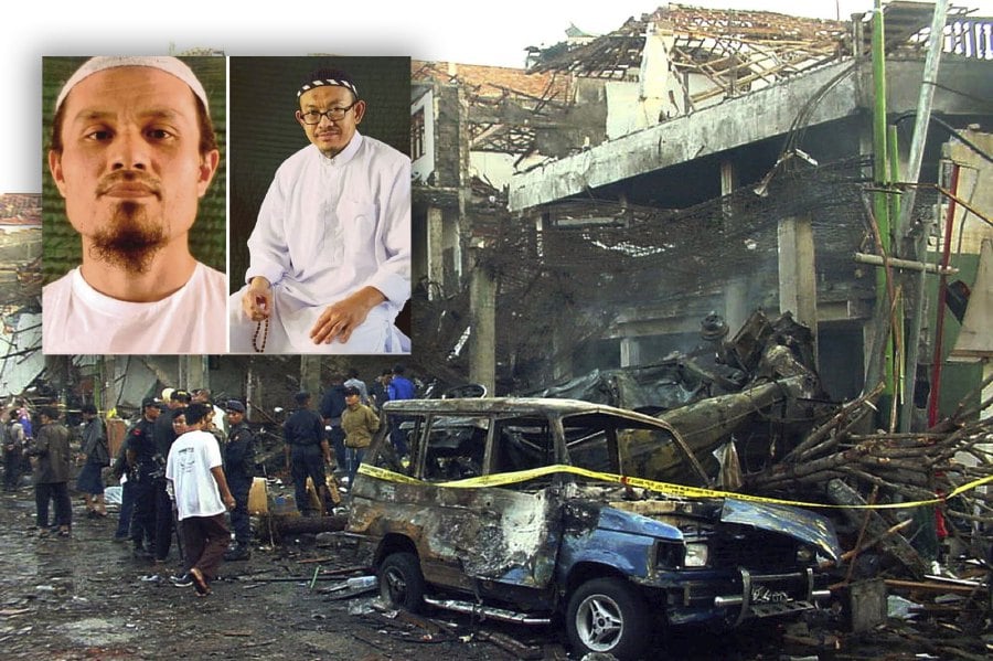 The duo were initially charged in 2018 with nine offences linked to the 2002 bombings of Bali nightclubs that killed 202 people, and the 2003 bombing at the Jakarta Marriott hotel which claimed 11 lives. - NSTP file pic