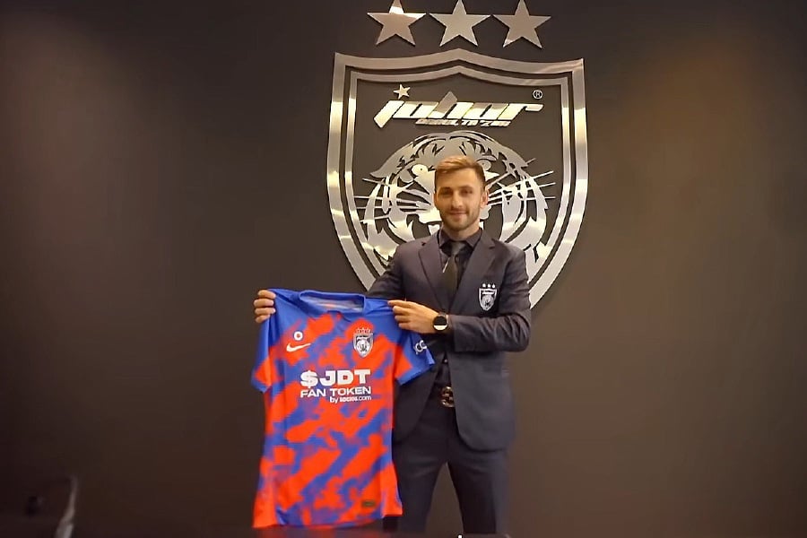 Argentine Jalil Elias, valued at €3 million (RM15.2 million), is officially the most expensive signing in M-League history. - Pic courtesy from Johor Southern Tigers Facebook