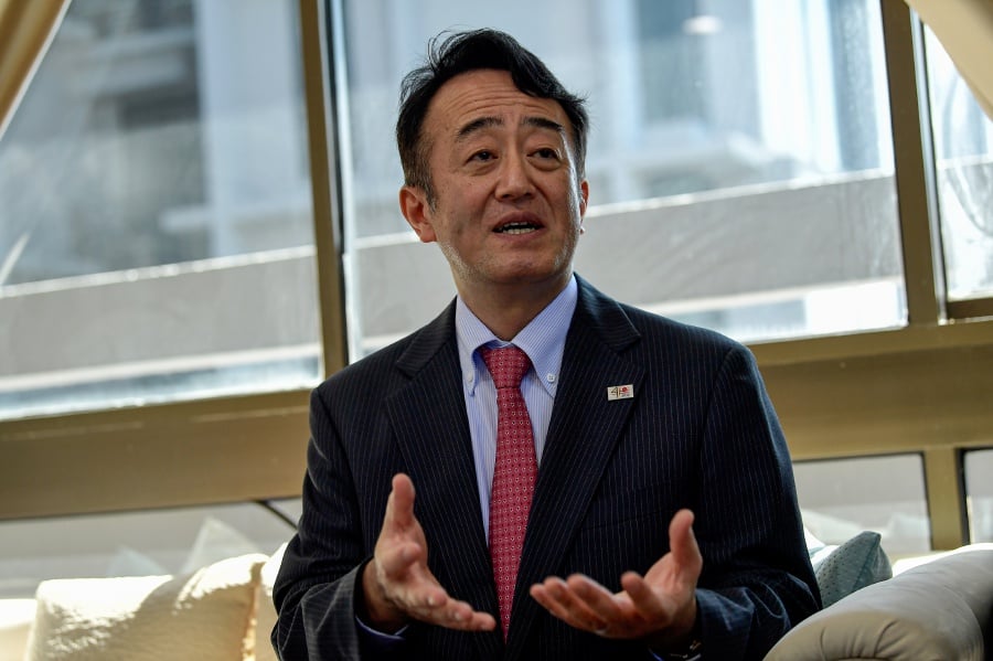 Japanese ambassador to Malaysia Katsuhiko Takahashi thanked Malaysians for their messages of condolence over the death of former Japanese prime minister Shinzo Abe, who was shot by a gunman yesterday. - Bernama file pic