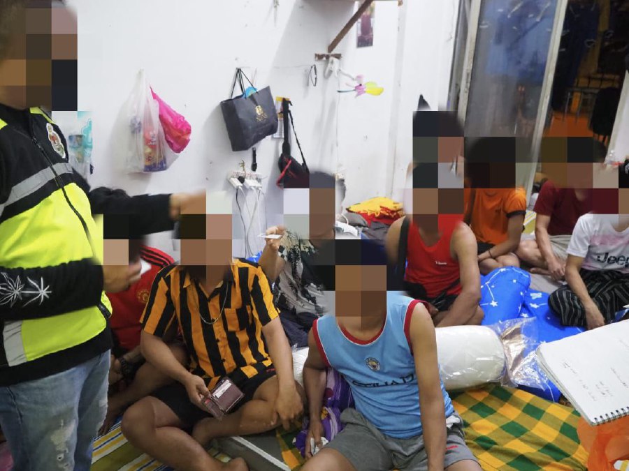 Johor Immigration Department conducted a series of raids under Op Sapu, targeted at low-cost flats in a Skudai housing estate, which was identified as an illegal migrant hotspot area. - Pic courtesy of Johor Immigration Department.