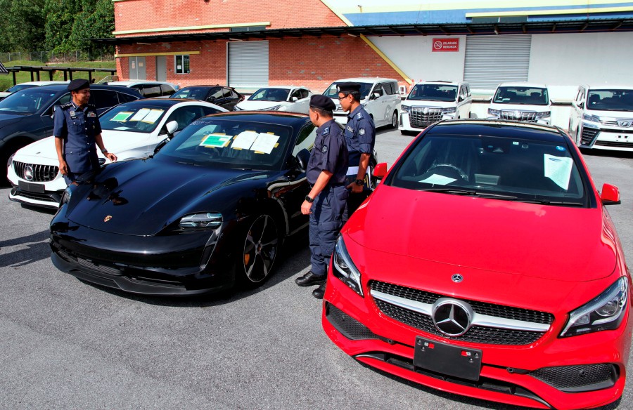 The Perak Customs Department has seized 28 luxury vehicles found to have violated various regulations during the first two months of the year. - Bernama pic