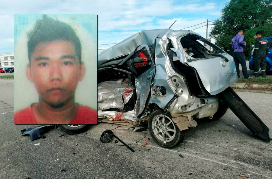 Man killed, woman injured in head-on collision on Dungun 