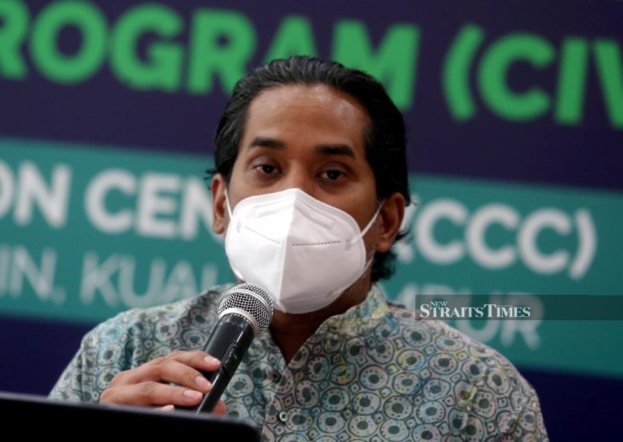 Science, Technology and Innovation Minister Khairy Jamaluddin said headlines about government ministers flouting the rules have damaged the credibility of the latest lockdown, saying “leadership by example is very important”. - NSTP/HAIRUL ANUAR RAHIM
