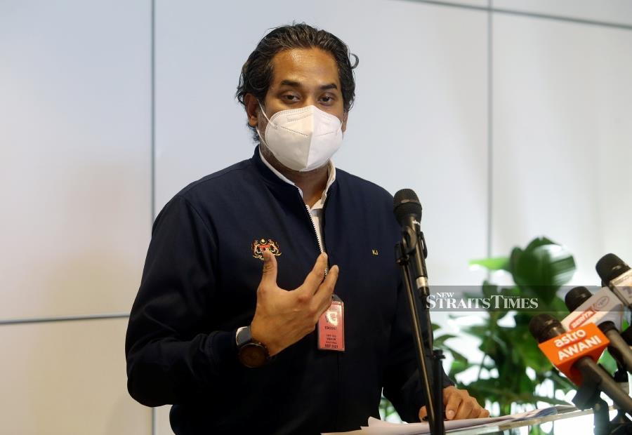 Health Minister Khairy Jamaluddin said husbands  who are fully vaccinated for Covid-19 will be allowed to accompany their wives during childbirth in the delivery room. -  NSTP/ MOHD FADLI HAMZAH