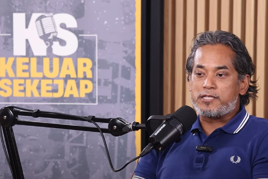 Former health minister Khairy Jamaluddin has criticised both government and opposition leaders for resorting to name-calling in addressing their political opponents, urging them to display more maturity. - Pic from YouTube Keluar Sekejap podcast.