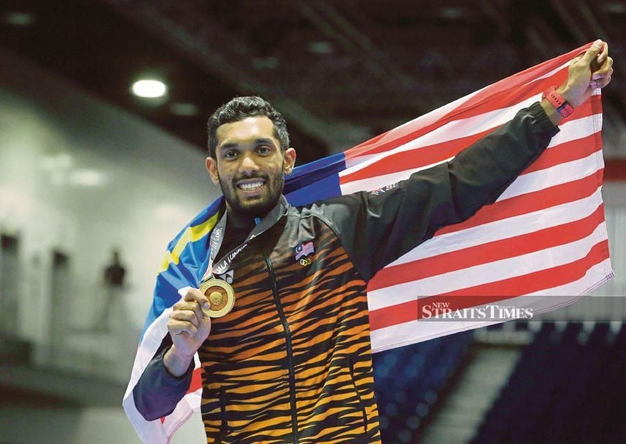 Four-time Sea Games champion R. Sharmendran believes he still has plenty to offer to Malaysian karate after announcing his retirement on Wednesday. - NSTP/KHAIRULL AZRY BIDIN