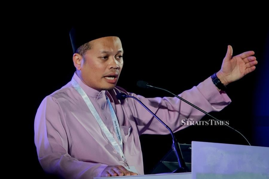 Natural Resources, Environment and Climate Change Minister Nik Nazmi Nik Ahmad said the Water Action Agenda needs a framework that asserts water’s role as the pillar that connects social, environmental, economic and cultural outcomes. - NSTP/ASYRAF HAMZAH