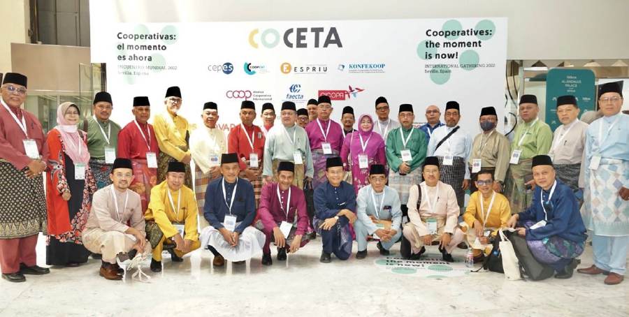 The Malaysian delegation at the International Cooperative Alliance Elective General Assembly 2022. - Courtesy pic