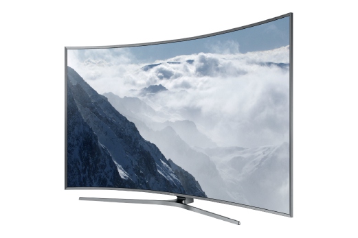 Samsung Curved screen SUHD TV.
