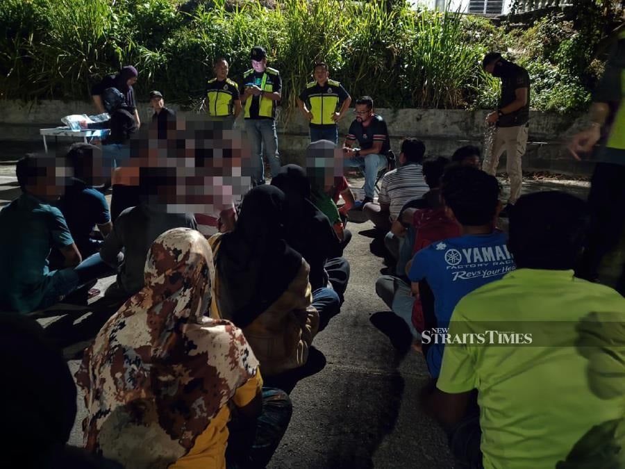 Concerns among residents regarding the influx of Rohingya residents in Taman Jujur, near Sikamat, here, nicknamed 'Kampung Rohingya' or 'Kampung Burma', ended when authorities raided the area last night. - NSTP/ AHMAD HASBI