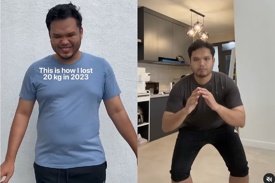 An entrepreneur and social media influencer, Khairul Aming, has emerged as a beacon of inspiration as he shares his transformative weight loss journey throughout 2023. - Pic Screengrab from Khairul Aming Instagram