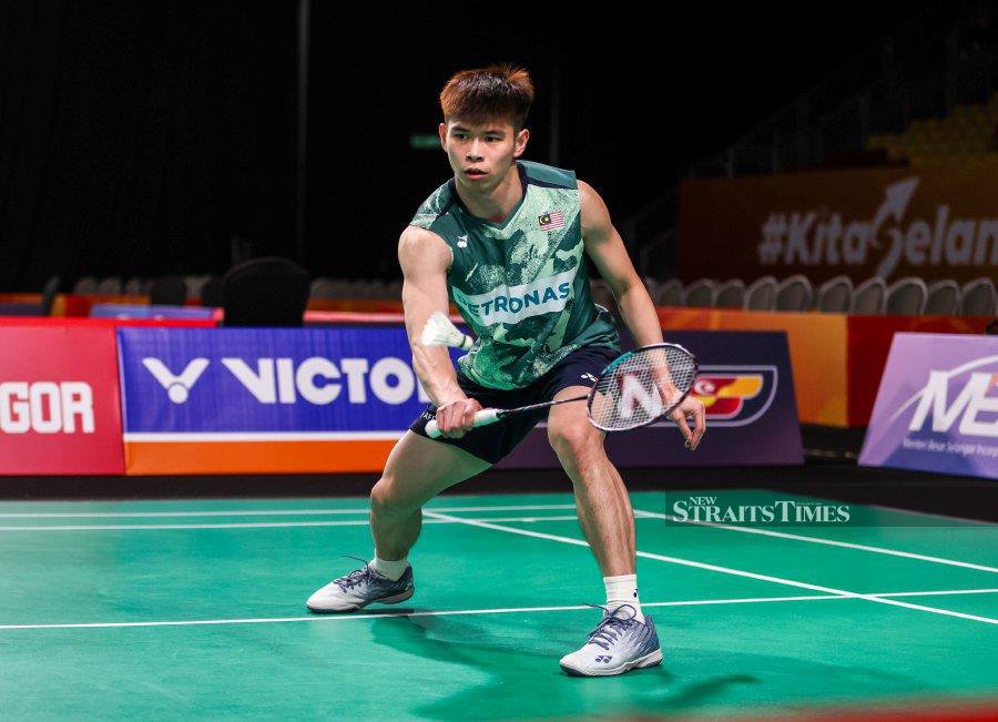Leong Jun Hao broke a frustrating streak of three first-round exits by overcoming Pablo Abian to advance to the second round of the Spain Masters in Madrid on Wednesday. - NSTP/ASWADI ALIAS