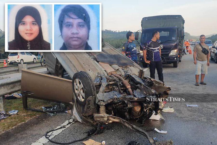 Couple killed, children seriously hurt in LPT2 crash | New Straits ...