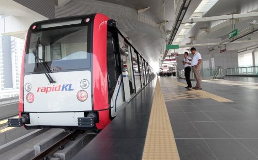 LRT users can travel directly between Sentul Timur and Putra 