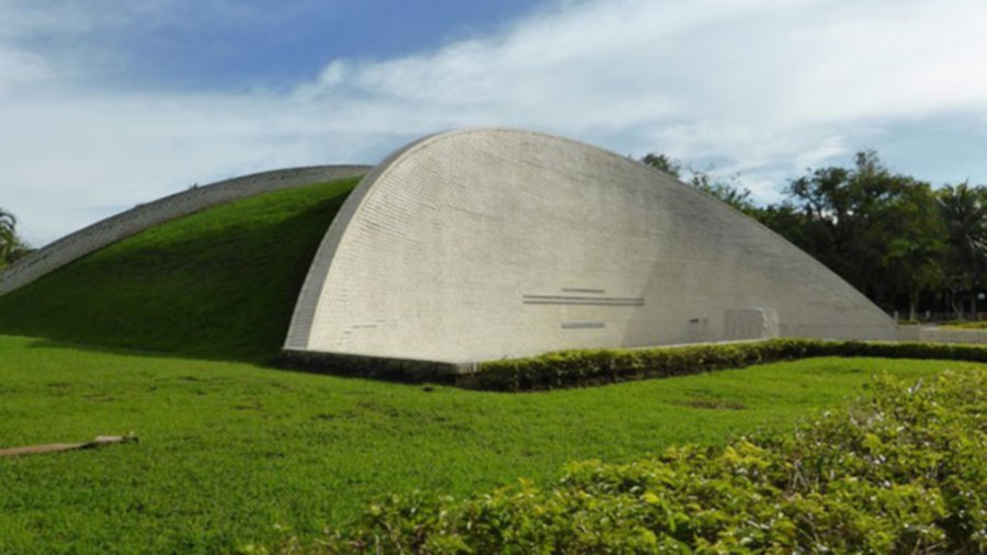 The park’s raised memorial mound. - File pic credit (Labuan)