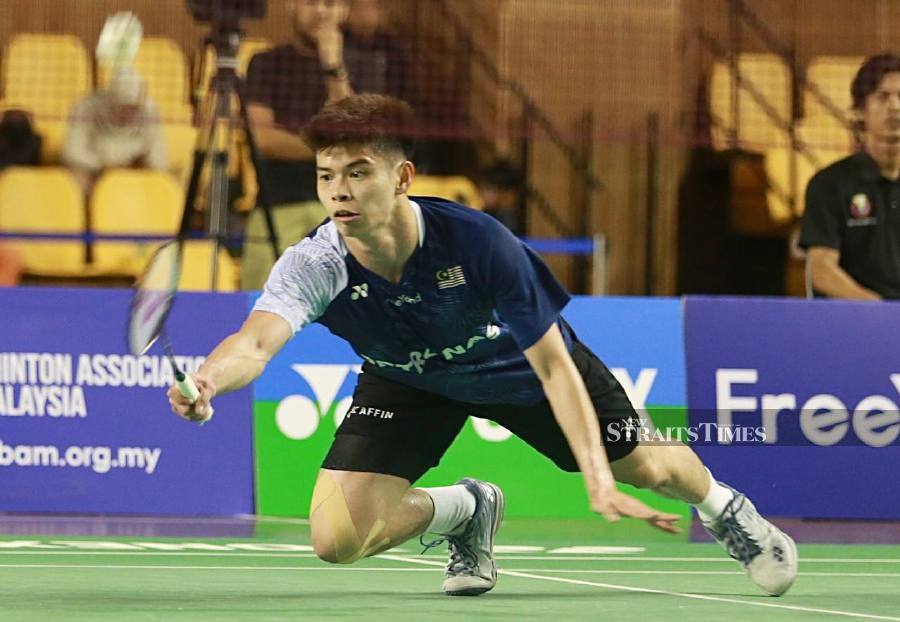 The pressure is on for Leong Jun Hao to catch up with his more fancied compatriots like Lee Zii Jia and Ng Tze Yong, but the former Asian junior champion believes he’s on the right track. - NSTP/FATHIL ASRI