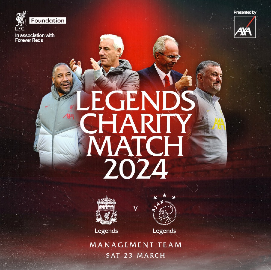 Sven-Goran Eriksson will be part of the Liverpool Legends management team when they host a charity match against Ajax Legends at Anfield on March 23, the Merseyside outfit said after the terminally-ill Swede revealed his wish to manage the club. - Pic from Social Media