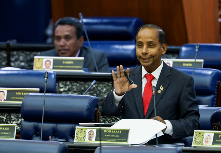 Deputy Minister in the Prime Minister’s Department (Law and Institutional Reform) M. Kulasegaran said the new chairman of Suhakam will be announced soon. - Bernama pic