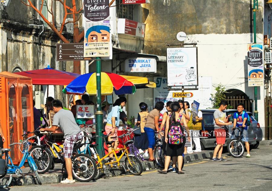The historic Unesco World Heritage Site precinct of state capital George Town has seen the recent emergence of cycling as a viable way of exploring the historic sites here. 