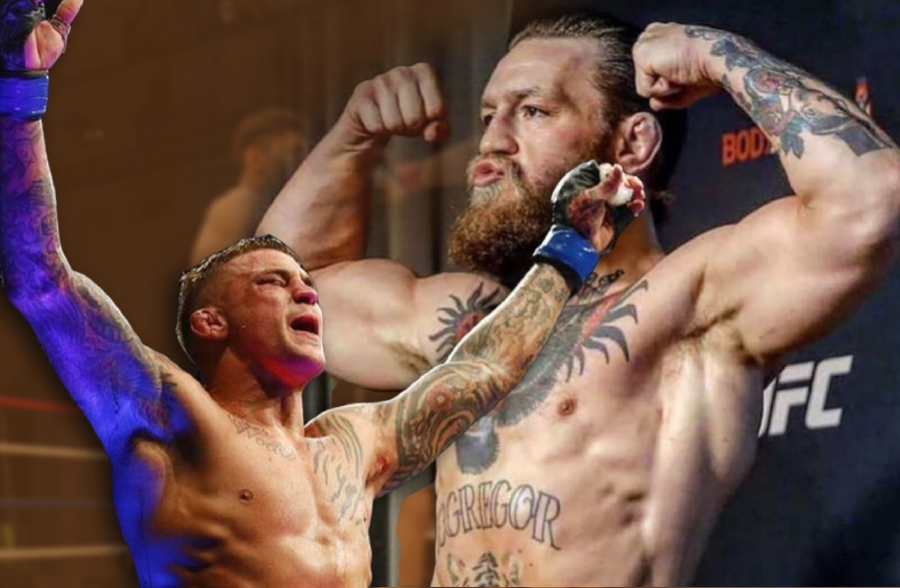 Dustin Poirier (left) has signed on to face Conor McaGregor in a third meeting between the two mixed martial arts rivals, US media reports said Friday. - Pic courtesy of Dustin Poirier and Conor McGregor Facebook