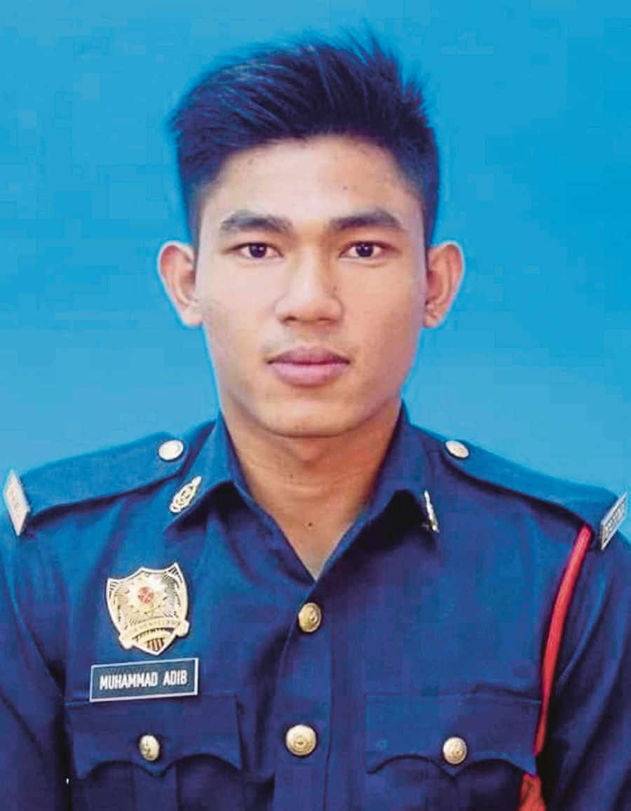 Fire and Rescue Department rescuer Muhammad Adib Mohd Kassim is showing positive signs of improvement. (NSTP Archive)