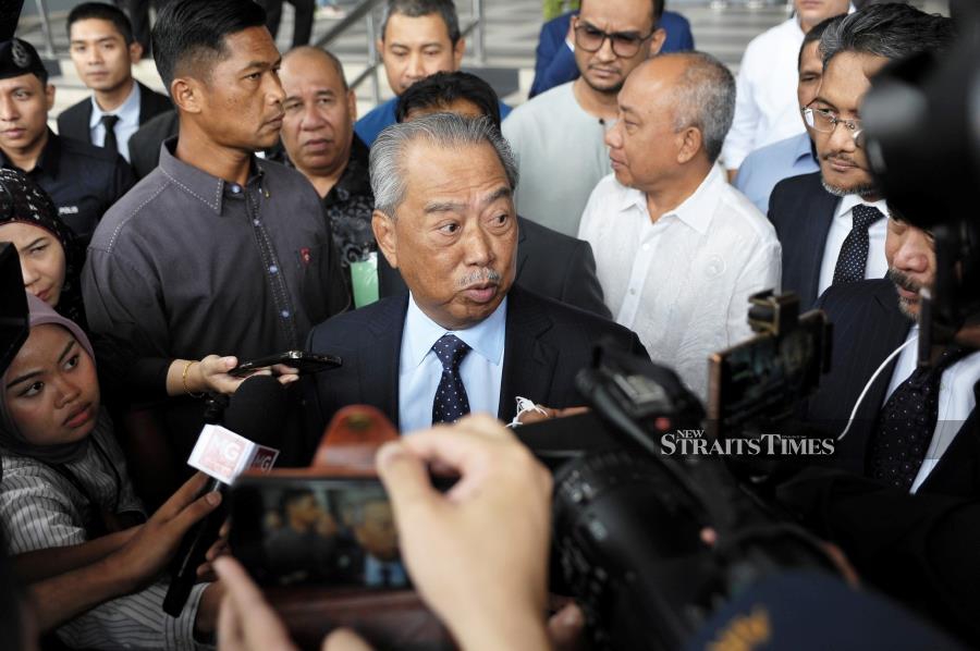 Muhyiddin, or his registered name Mahiaddin Md Yasin is the second prime minister to be charged in court for corruption in the country’s history. - NSTP/AIZUDDIN SAAD