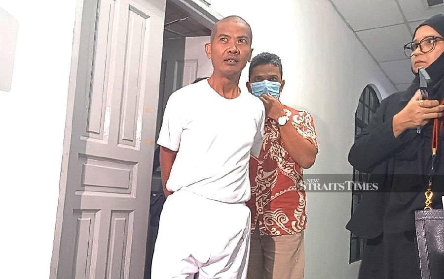 Vocalist of the Malaysian band Exists, Mamat, whose real name is Mohd Ali Kamarudin, 46, was charged in the Johor Bahru Sessions Court and magistrate’s Court for two counts of possession and consumption of drugs in 2019. - NSTP/OMAR AHMAD