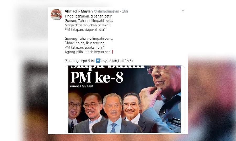 Ahmad Maslan Trends On Twitter With Malay Riddle