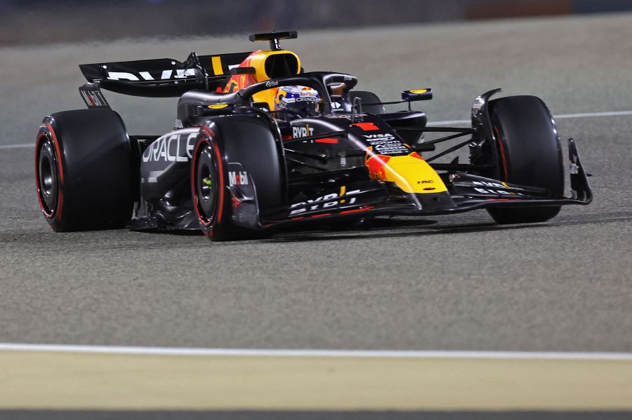 Red Bull Racing's Dutch driver Max Verstappen drives during the qualifying session of the Bahrain Formula One Grand Prix at the Bahrain International Circuit in Sakhir. - AFP pic