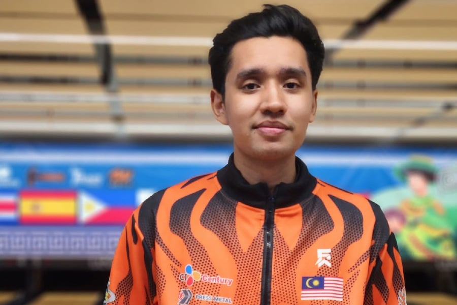 Bowler Megat Zaqrul Haiqal Megat Zairudin agonisingly missed out on a medal when he finished fourth in the inaugural Youth World Cup in Lima, Peru yesterday. - Pic courteys of Bowling Malaysia