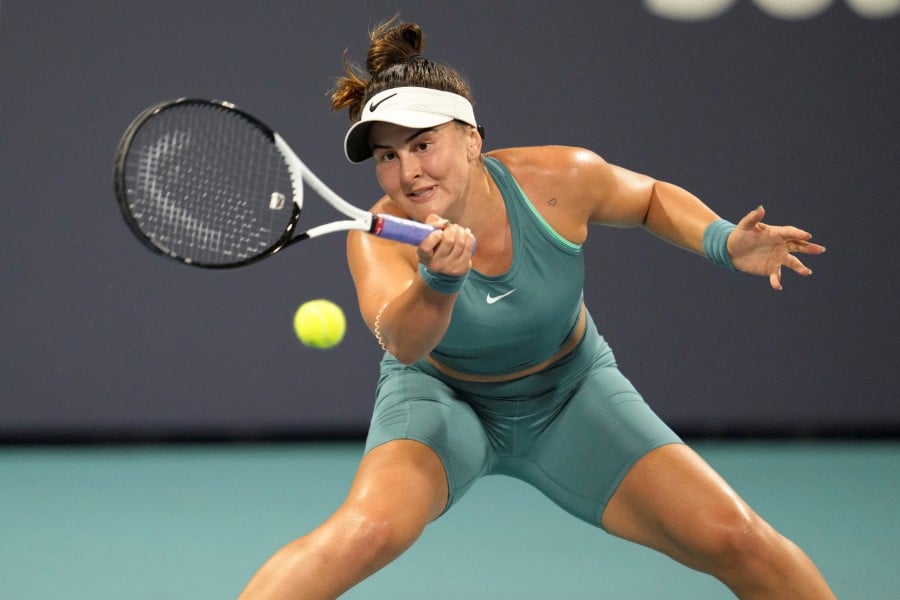 Andreescu leaves court in wheelchair, Sabalenka surges in Miami New