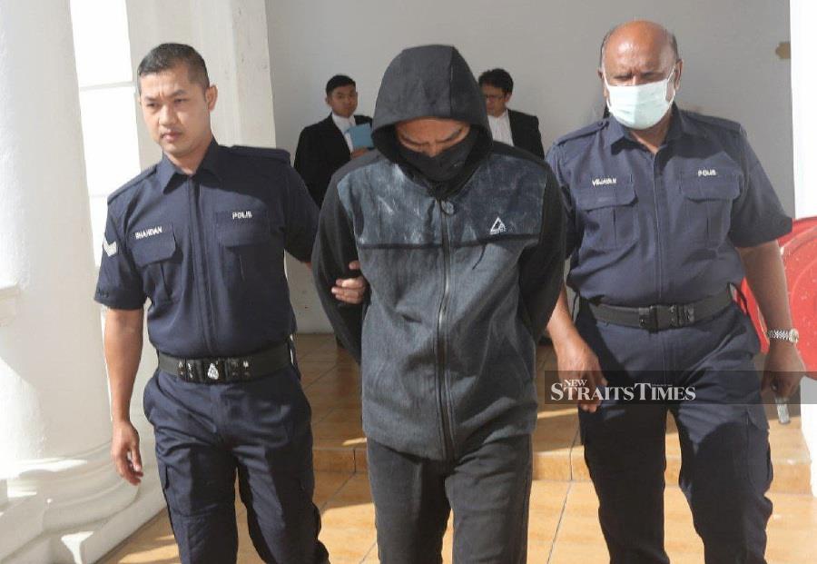 The three-man panel led by judge Datuk Hadhariah Syed Ismail also ordered Mohd Azhud Ibrahim, 33, to be given 12 strokes of the rotan. - NSTP/L.MANIMARAN