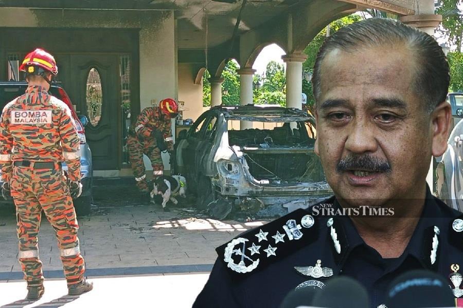 The police are looking at various angles in their investigation into the Molotov cocktail attack on Beruas MP Datuk Ngeh Koo Ham’s house in Ayer Tawar, Perak today, said Inspector-General of Police Tan Sri Razarudin Husain. - NSTP pic