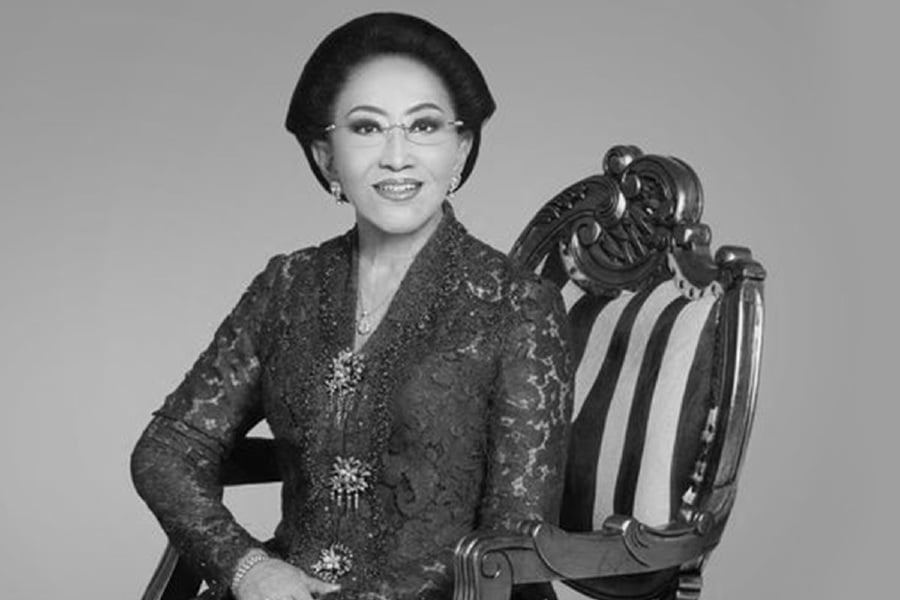 Mooryati Soedibyo, the innovator behind Indonesia's premier cosmetics brand Mustika Ratu, died at the age of 96 today. 