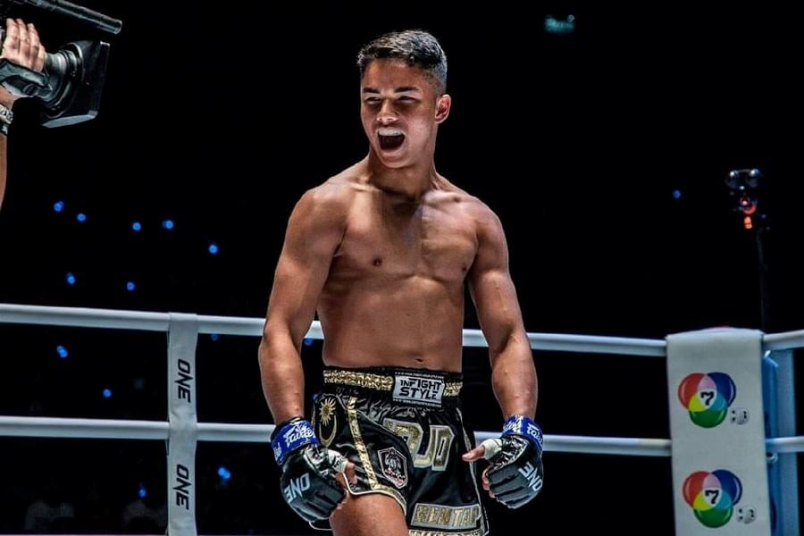 Malaysian Muay Thai exponent Muhammad Johan Ghazali Zulfikar made a stunning One Championship debut at the iconic Lumpinee Boxing Stadium in Bangkok last Friday when he scored a stunning knockout victory. - Pic courtesy of Rizal Hakimm Punyer Facebook