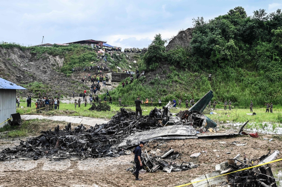 Plane crashes on takeoff in Kathmandu with 19 aboard [WATCH]