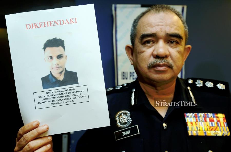 North Seberang Perai police chief Assistant Commissioner Noorzainy Mohd Noor said the suspect, a Myanmar national identified as Thura Aung Than, 29, was being sought to assist in the investigation. NSTP/RAMDZAN MASIAM