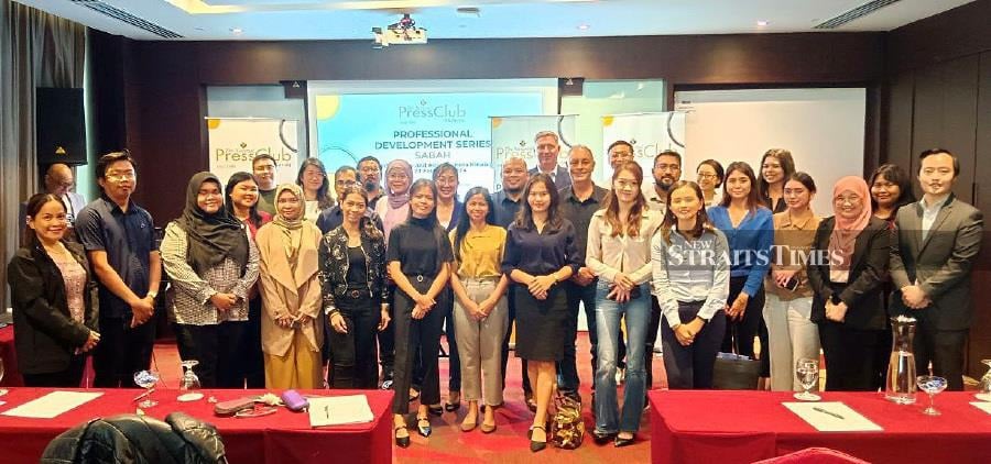 The National Press Club of Malaysia (NPC) organised a one-day Professional Development Series programme to upskill and empower journalists and media-related personnel in Sabah. - NSTP/ OLIVIA MIWIL
