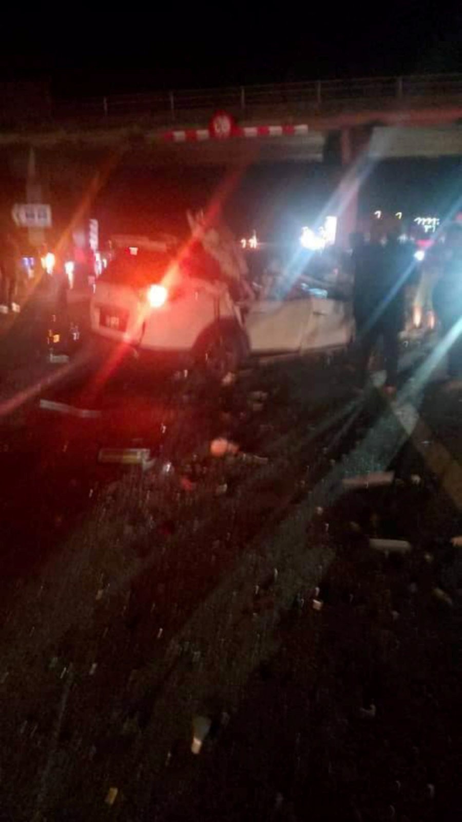 Nurakma Mohd Kalimuddin, a Media Prima advertising executive who suffered a miscarriage following this horrific three-vehicle crash on the North-South Expressway in Johor, has been put in an induced coma after suffering a traumatic brain injury. Pic sourced from social media