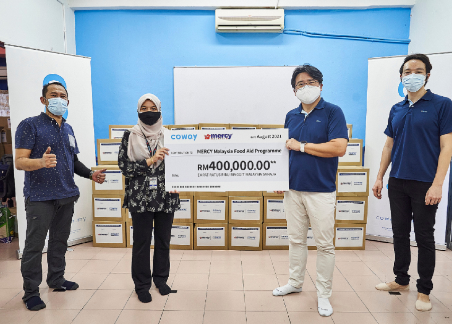 Coway Partners With Mercy Malaysia To Provide Rm400 000 In Food Aid