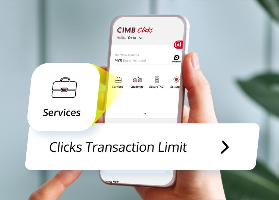 Users can adjust their ATM or Debit Card limits on-the-go. - File pic credit (CIMB)