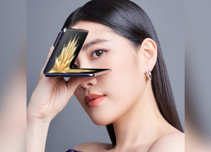 The HONOR Magic V2 measures at 9.9mm after folding, breaking the conventional barriers of foldable smartphones. - File pic credit (HONOR)