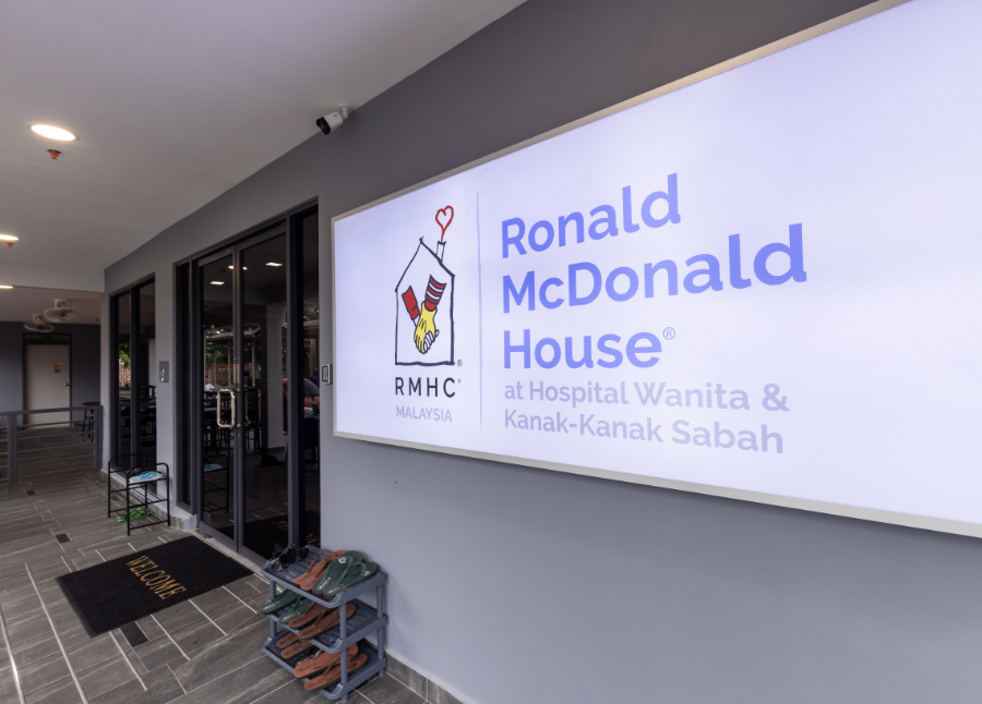 The Ronald McDonald House will provide a comfortable living space for families who would otherwise need to travel back and forth between their homes and the hospital. - File pic credit (RMHC Malaysia)