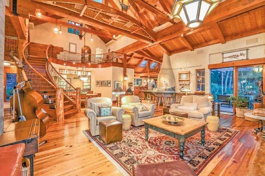 The first floor of the main house of Oprah Winfrey’s new property in the Orcas Island includes living and dining rooms as well as bedrooms. NWMLS PIC
