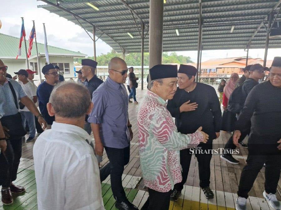  Sabah Chief Minister Datuk Seri Hajiji Noor during the Kasih Ramadan programme at Gaya island here on April 7. Photo by Olivia Miwil.
